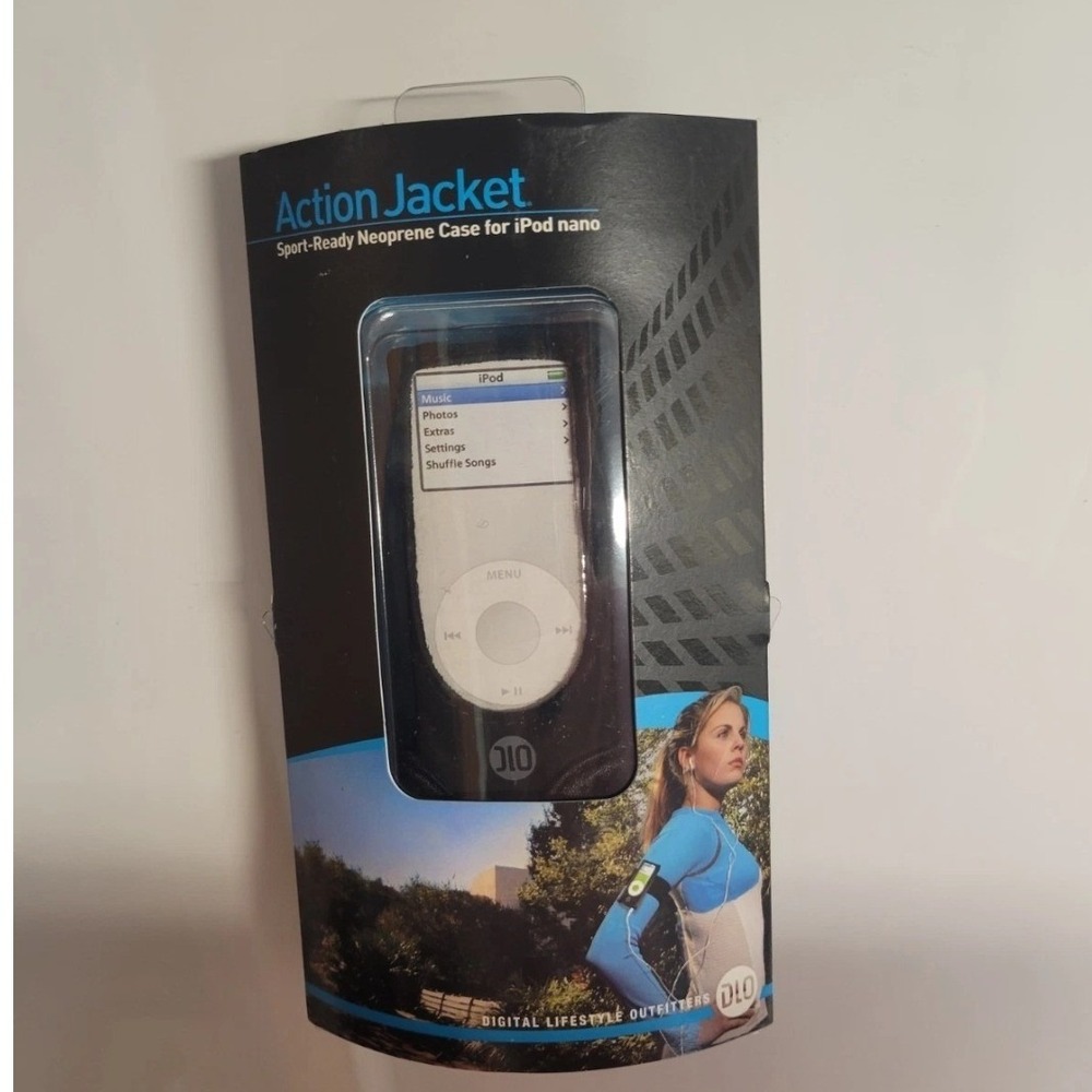 DLO Action Jacket Neoprene Case for iPod nano 1st 2nd Gen Black Armband
